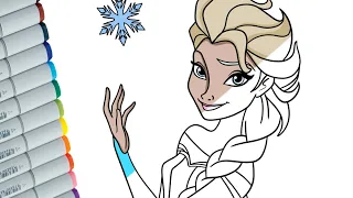 Coloring Frozen | Coloring Pages Elsa