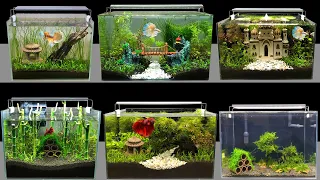 Top 8 DIY Mini Aquarium Decoration Ideas How To Make Aquascape Fish Tank At Home Ideas MR DECOR #186