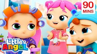 Jill's Make Up Salon | Job and Career Songs | @LittleAngel Nursery Rhymes for Kids