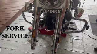 Indian ThunderStroke - Fork Rebuild