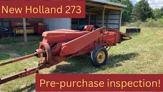 Do not buy a baler without watching this video! New Holland 273 pre-purchase inspection.