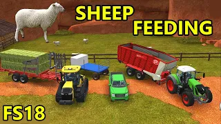 Farming Simulator 18 : SHEEP FEEDING !!!