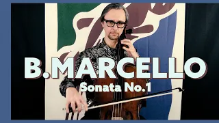 B. Marcello Cello Sonata No. 1 F Major | Fast and Slow Tempo | Play Along with Cello Teacher