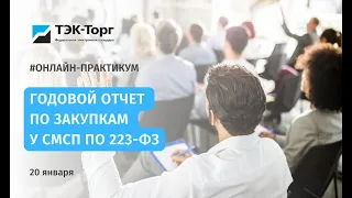 Годовой отчет по закупкам у СМСП по 223-ФЗ от 20.01.2022