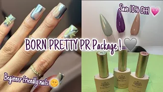 BORN PRETTY PR Package & Unboxing 🩶 | Beginner Friendly Nails | Solid Nail Tip Glue | Gel X Nails