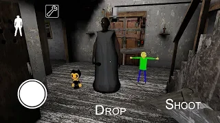 SPAWNING IN BENDY + BALDI AND KILLING THEMI!! | Granny (Horror Game)