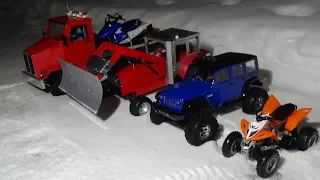 Rc SNOWMOBILE sr viper,rc tractor plowing,rc truck adventure,rc yamaha 700r raptor test.