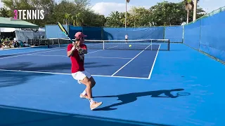 Rinky Hijikata and Juncheng Shang Practice Points | 2024 Delray Beach Open