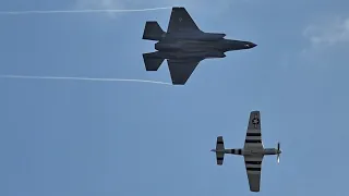 USAF F-35 @ the Sanicole Airshow 2022 / USAF Heritage Flight