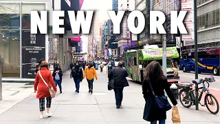 New York City Walking Tour - END to END of 42nd Street in Midtown Manhattan【4K】