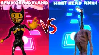 Bendy Bendyland Song VS Light Head Sings A Song - Tiles Hop EDM Rush! . NITH