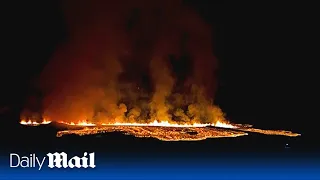 LIVE: Volcano erupts in southwest Iceland
