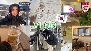 Жизнь студента в Сеуле | Student Life in Korea | Laundry room Seoul