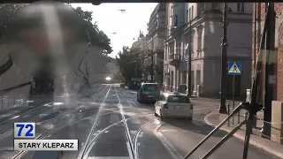 Tramwaje Kraków 2023 linia 72