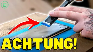 DAS solltest du beim WERKZEUG SCHÄRFEN niemals machen! | Jonas Winkler