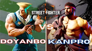 doyanbo (Guile) vs kanpro (Ryu) Ranked Match Set. (Street Fighter 6 Closed Beta)