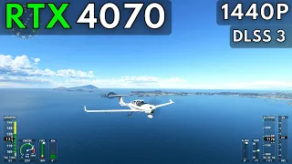 RTX 4070 | Microsoft Flight Simulator | 1440p Ultra Benchmark DLSS 3