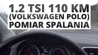 Volkswagen Polo 5d 1.2 TSI 110 KM (MT) - pomiar spalania