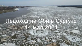 Ледоход на Оби в Сургуте - 14.05.2024