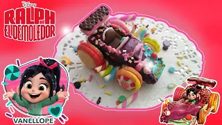 Diy Vanelloper auto de carreras en porcelana fría.Vanellope candy car tutorial.