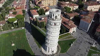 The Leaning Tower of Pisa - Drone Footage - August 2022