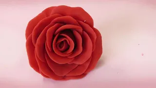 🔴Making a PERFECT ROSE (VALENTINE'S DAY) Easy Polymer Clay, Fondant Tutorial DIY