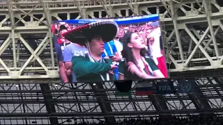Himno Nacional de Mexico en la Copa Mundial Russia 2018. Mexico contra Alemania
