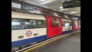 Northern line train | terminating at Battersea power station | departing from East Finchley