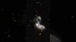 Galactic Dance ZW II 96 Captured by James webb space telescope  and Hubble space telescope