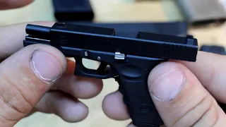 Miniature 1/3 Glock 17 - EXACT replica, metal slide, working trigger, mini bullets and more!