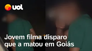 Jovem filma disparo que a matou em Goiás; namorado é preso pelo assassinato; imagens são fortes