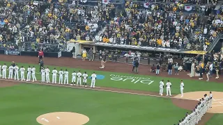 The Padres Starting Lineup Intros on Opening Day