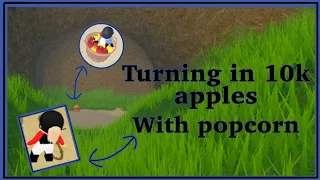 Turning in 10k apples with @PlaywithPopcornwhi  | Pebbles plays