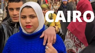 🇪🇬 CAIRO EGYPT, WALKING TOUR, CAIRO CITY WALK, KHAN EL- KHALILI, CAIRO BAZAAR, 4K, خان الخليلي