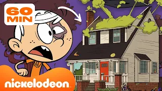 Loud House | ¡Cada vez que la casa de los Loud ha sido destruida! 💥 | Compilación de 60 minutos