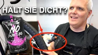 Muc-Off No Puncture Hassle Tubeless Dichtmilch: Befüllen, Durchstichtest & viele Tipps!