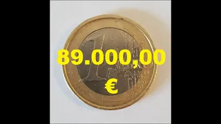 1 Euro Münze aus Karlsruhe für 89.000,00 € - I 3