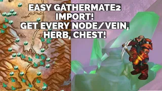 WoW Dragonflight Import GatherMate2 data - Get every Mining Node/Vein, Herb, Chest and more! 1 mi…