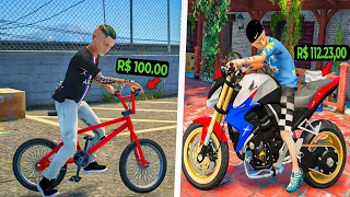 TROQUEI UMA BIKE POR UMA SUPER MOTO DE RICO | GTA 5 MODS