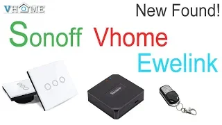 Ewelink APP Vhome Smart Switch Work With Sonoff Rf Bridge Test Record