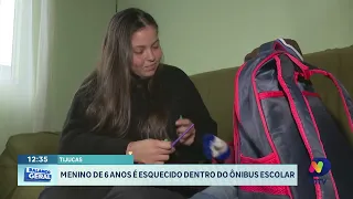 Menino de 6 anos esquecido em ônibus escolar gera revolta em Tijucas