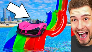 SUPERCARS vs. WASSERRUTSCHEN EXPERIMENT?! (GTA 5)