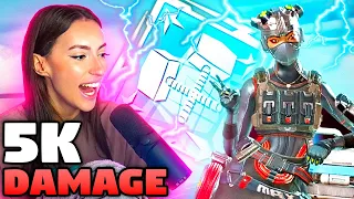 The MOST CHAOTIC 5k damage games - Claraatwork Apex Legends