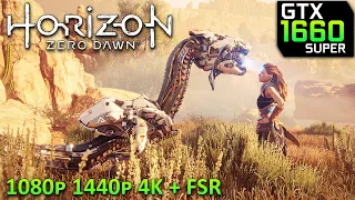 Horizon Zero Dawn : GTX 1660 Super + FSR | PC Gameplay Benchmark