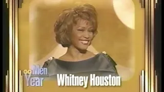 Whitney Houston presents GQ Man Of the Year Award to Muhammad Ali 1998 (Good Quality)