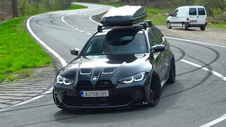 BMW M Cars Accelerating - Powerslides, Drifts & Burnouts! | Decat Akrapovic M3 G80, Custom M2 f87,..