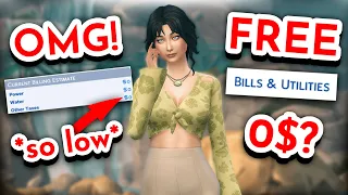 how to *really* lower & pay bills in the sims 4...