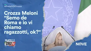 Crozza Meloni "Semo de Roma e io vi chiamo ragazzotti ok?"| Fratelli di Crozza