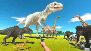 FPS Avatar in Jurassic Park Rescues Animals and Fights Dinosaurs - Animal Revolt Battle Simulator