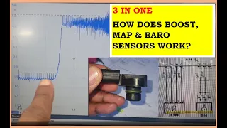 How does a boost, map & baro sensors work